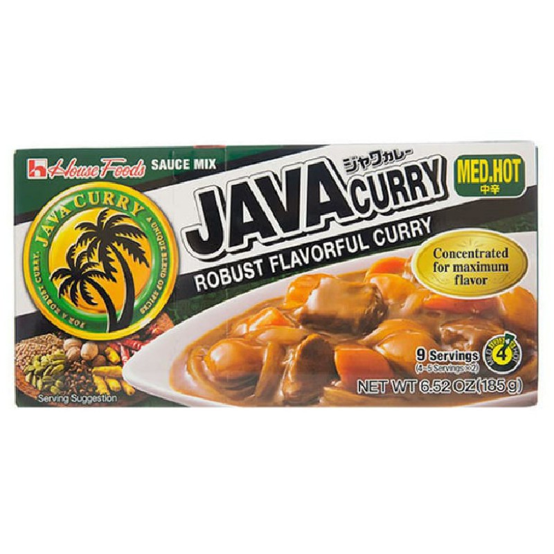 Bumbu Kari House Foods Java Curry Medium Hot Robust Flavour 185 Gram