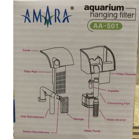 Filter Gantung Aquarium / Filter Gantung Aquascape AMARA AA 501