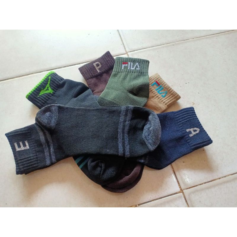 KAOS KAKI SPORT MOTIF PENDEK KAOS KAKI MATA KAKI SPORT KAOS KAKI BLOK MOTIF no kemas