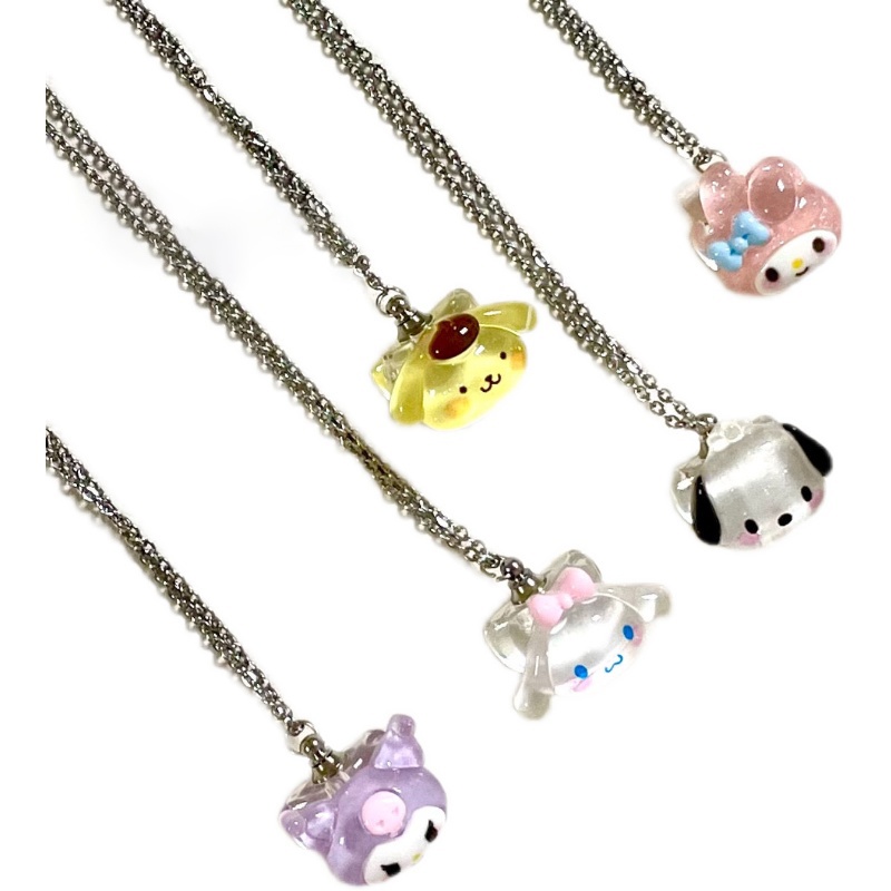 Kalung Liontin My Melody Cinnamoroll Pochacco Kawaii Sanrioed Untuk Pasangan