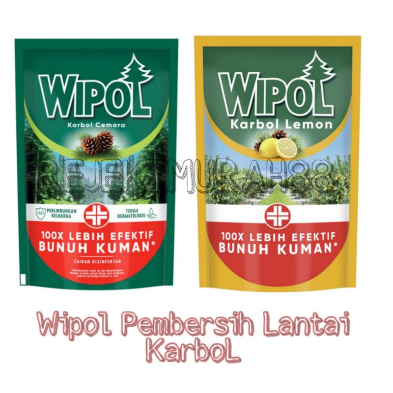 Wipol Pembersih lantai Karbol 750ml