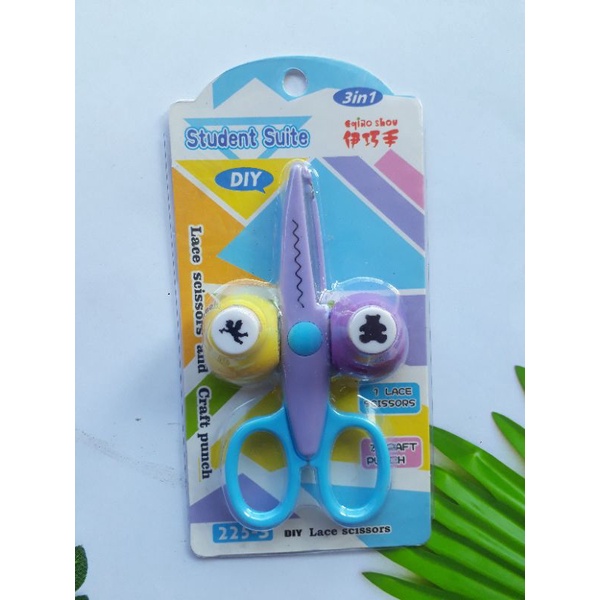 

DIY Lace Scissors and Craft Punch Gunting Pola Edukasi Mainan Anak
