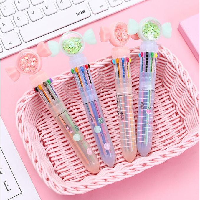 

PULPEN KREATIF 10 WARNA PERMEN PAYET PEN GLITTER - HIJAU
