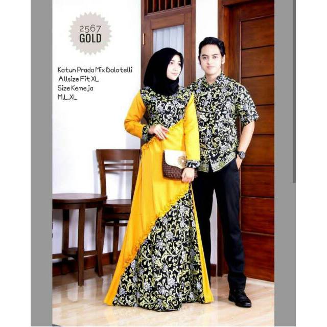 2567 Couple Batik Model Gamis Dress Warna Pink Gold Tosca Biru Hitam Batik Sarimbit Kondangan Murah Shopee Indonesia