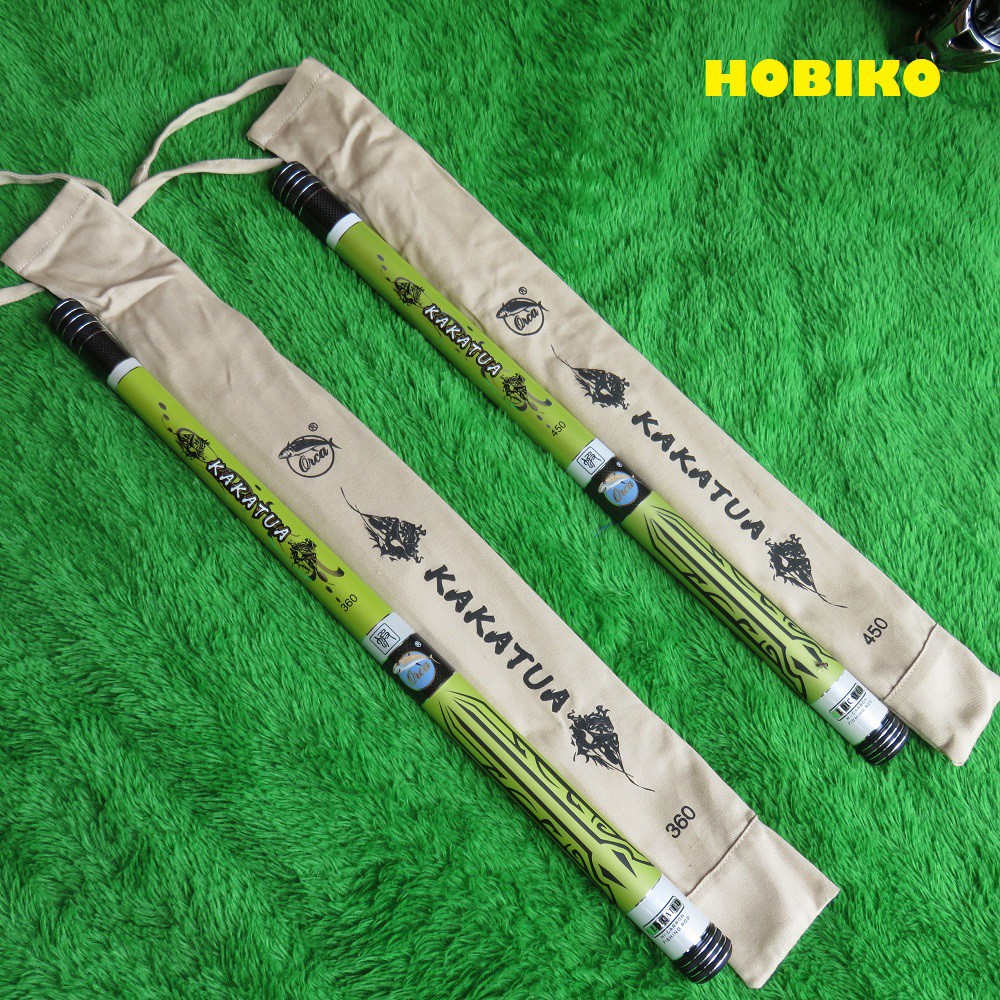 Joran Pancing Tegek Carbon Kevlar Ruas Pendek Orca Kakatua Kaku 360 450. 540