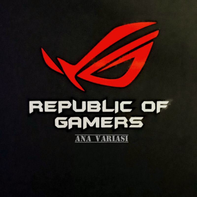 Stiker Cutting ROG Reflective Stiker Laptop ROG Stiker Motor ROG Stiker Aksesoris Laptop