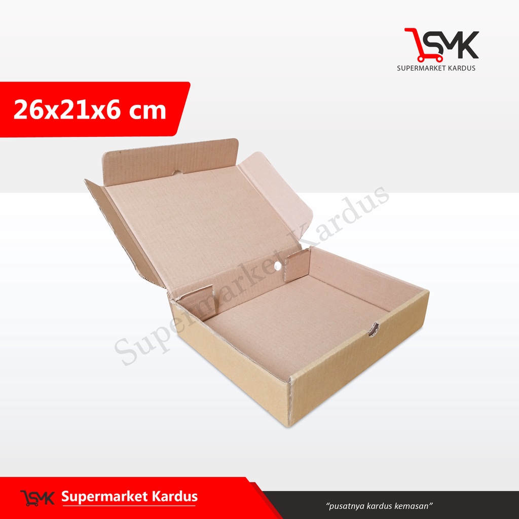 

Kardus Box 26x21x6 cm LD (Binder) /Kemasan/Karton/Hampers