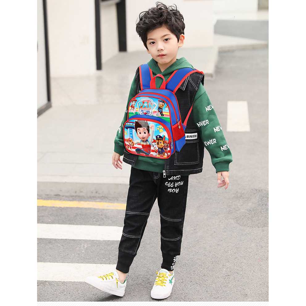 SUNEIGHT Tas Ransel Sekolah Anak Kartun Karakter Paw Patrol - B305-B