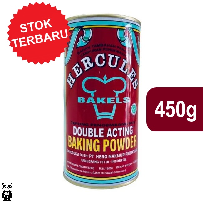 

Hercules Baking Powder Double Acting Pengembang Kue 450gr