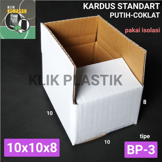 

KARDUS PUTIH 10X10X8/KARDUS SEPATU BOX KARDUS HP/KOTAK BOX AKSESORIS