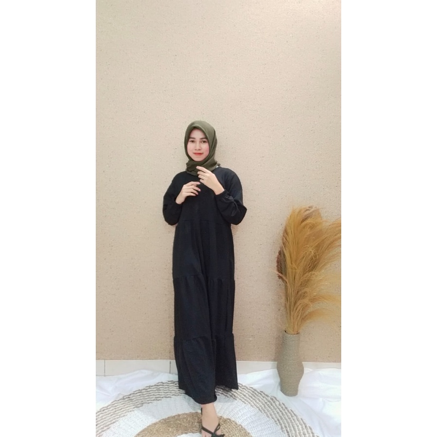 FC- DRESS AMARA MAXY MUSLIM WANITA / BASIC BASIKA HOMEY DRESS MIDI WANITA