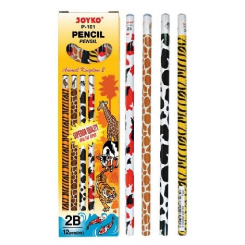 

Pensil Joyko animal kingdom P-101 /2B/ 1 box isi 12