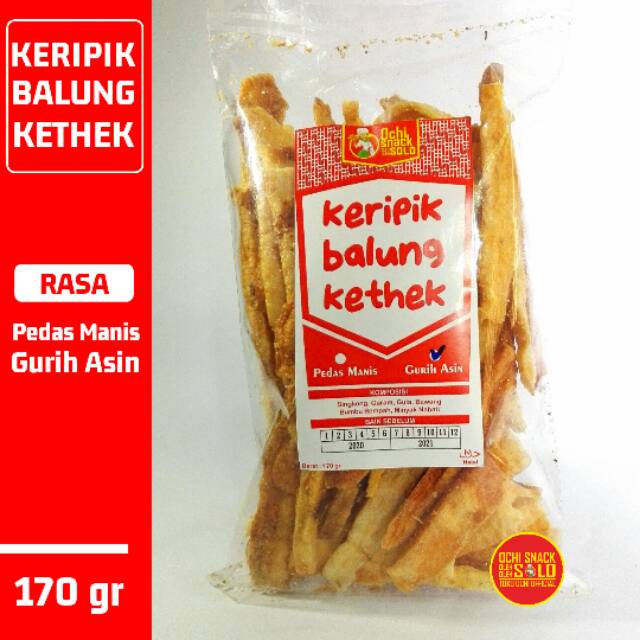 

KERIPIK BALUNG KHETEK / KERIPIK SINGKONG OCHI SNACK - Enak dan Renyah