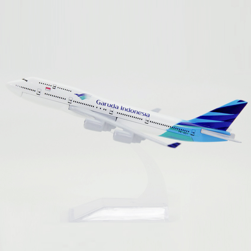 Boeing 747 Model Pesawat Terbang Philippines Singapore Vietnam Bahan Alloy Metal Ukuran 16CM