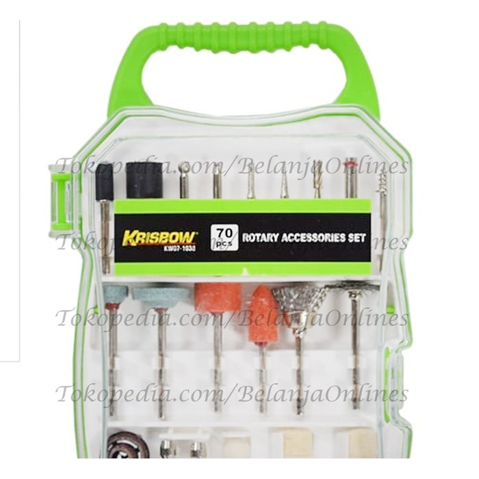 freeongkir ORIGINAL KRISBOW SET AKSESORIS GERINDA TUNER 70 PCS gratisongkir