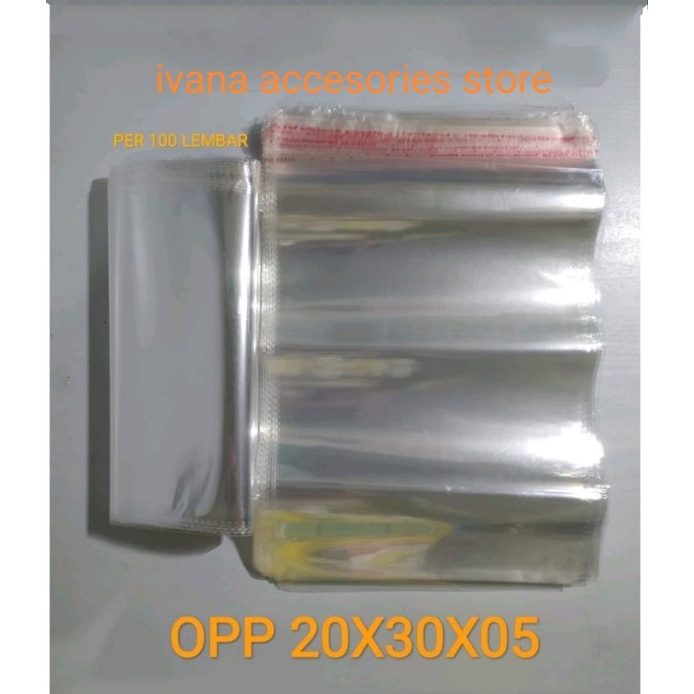 

plastik Opp 20x30x05(27 Mikron) super King*Original Product 1 Rim