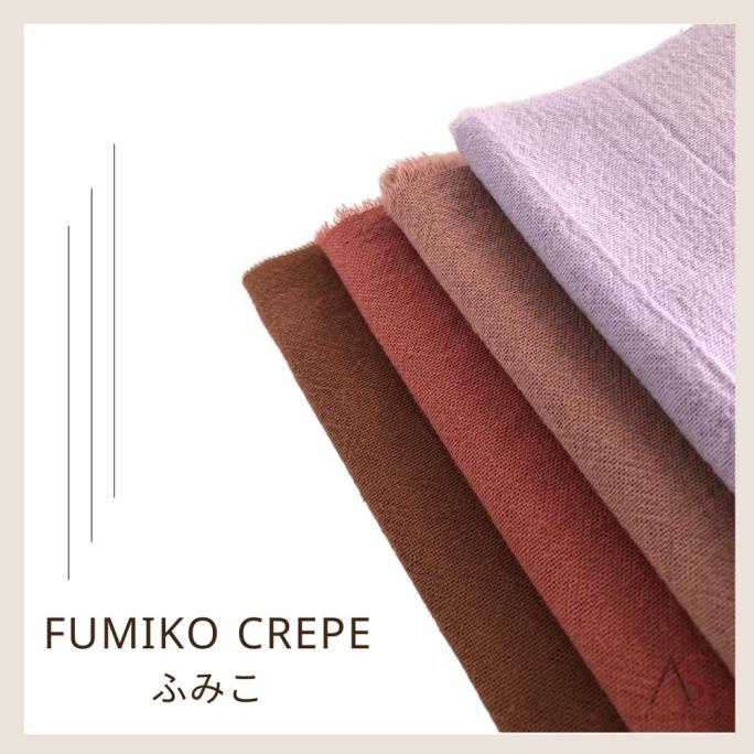 Kain Fumiko Linen Crepe Original Japanese Construction harga per 0 5 y