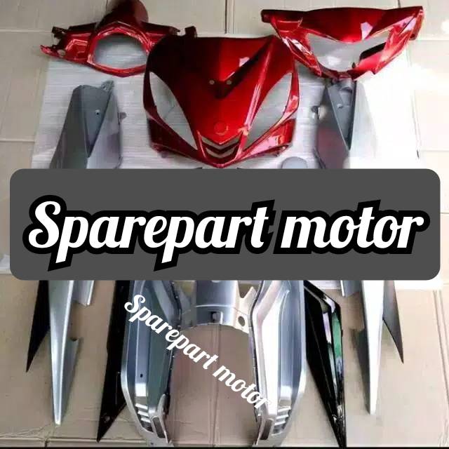 Body halus jupiter mx old merah silver