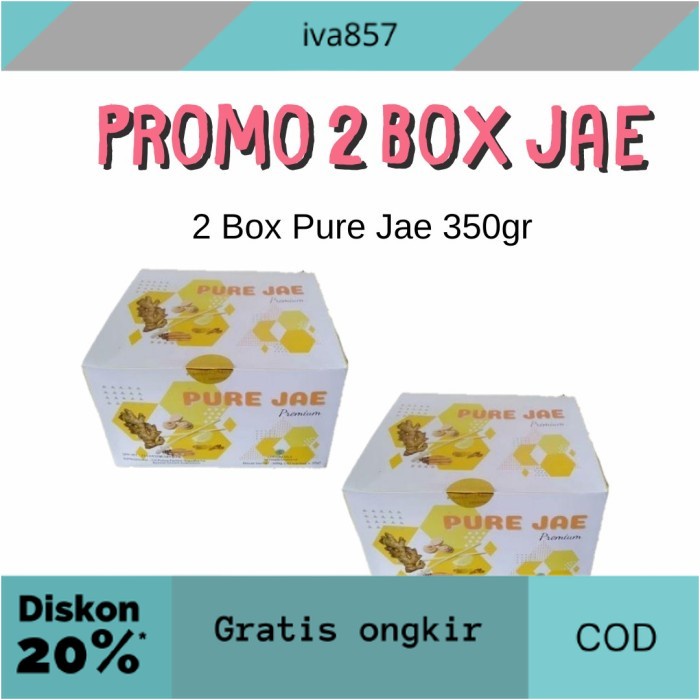 

PROMO PAKET PROMO 2 BOX PURE JAE GRATIS ONGKIR