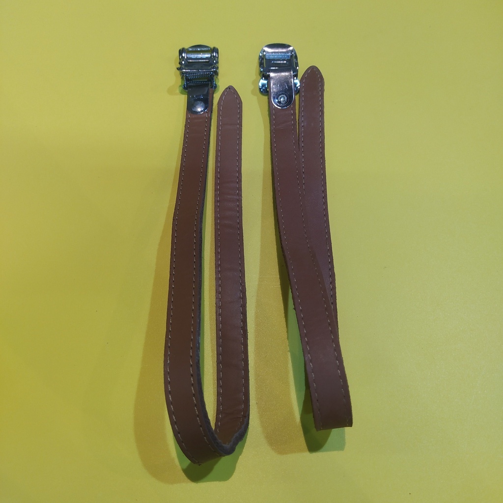 Tali Toe Cleat Tali toe Strap Tali toe clip pedal Fixie Warna Coklat
