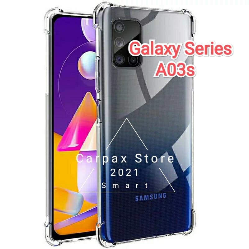 Case Clear SAMSUNG A03s Transparant Casing Softcase Pelindung Bumper
