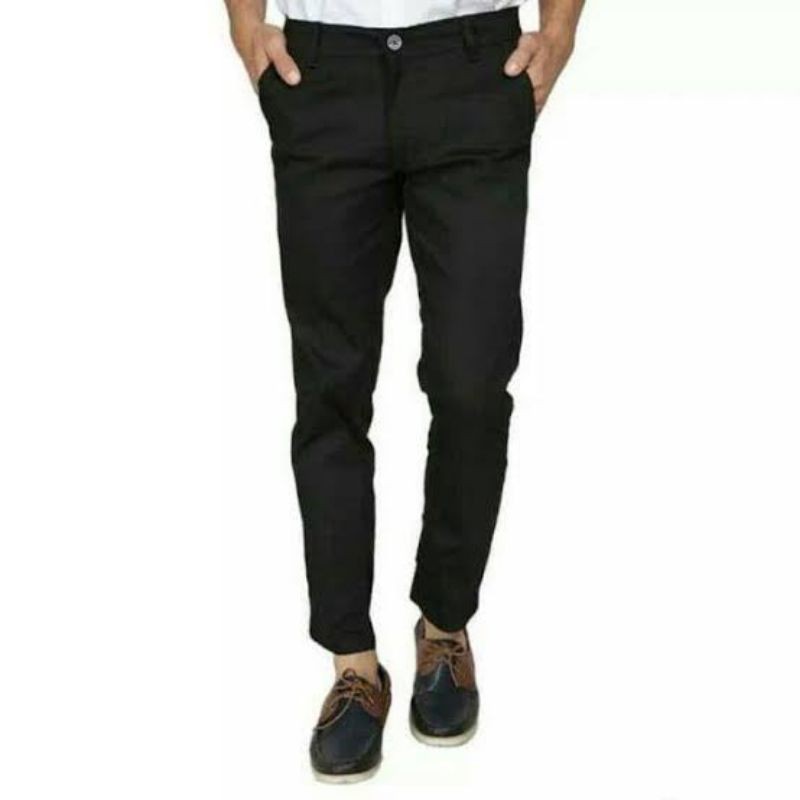 celana panjang pria chino katun twill cowok murah original Skinny reguler Slimfit