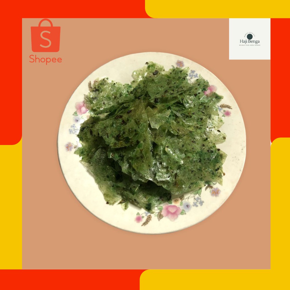 

Keripik Kaca Haji Benga / Kripca / Beledag Ngajoak Meledak / Kripca Rumput Laut 250gr / 1/4Kg