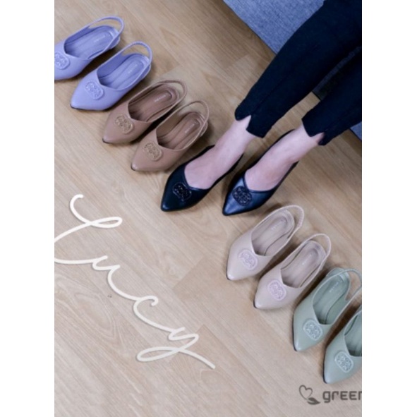 Green Love sepatu flat LUCY