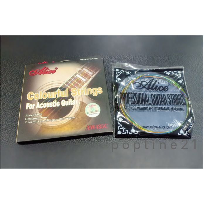 Senar akustik Alice Warna / Acoustic Colourful Guitar Strings ALICE