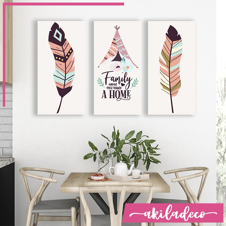 Wall Decor Boho Chic Pajangan Hiasan Dinding Shabby Dekorasi Ruang Tamu