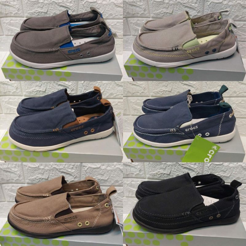 SEPATU PRIA/SEPATU CROCS PRIA/CROCS WALU MAN KANVAS/SEPATU CASUAL PRIA/CROCS PRIA/INCLUDE BOX CROCS