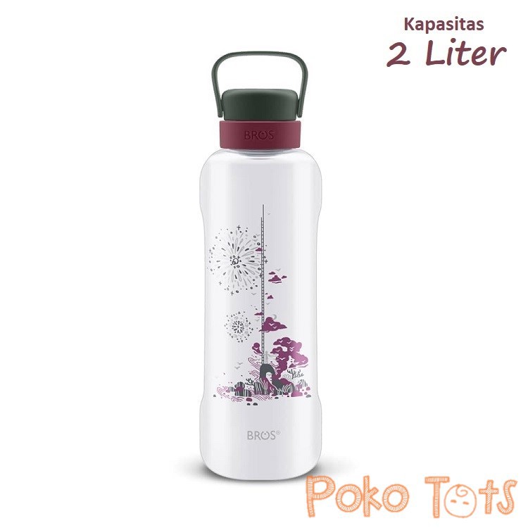 BROS Bottle Capa 2 Liter 2L Kristal Klear Botol Minum2 L ORIGINAL