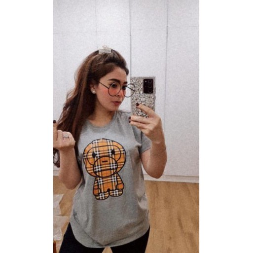 BAJU KAOS KUALITAS PREMIUM WANITA PRIA DEWASA COUPLE COMBED 30S MEWAH MURAH - MILO MISTY x BURBEARRY