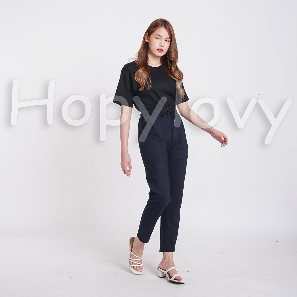 HOPYLOVY JUMBO Celana Panjang Baggy Pants Wanita Bahan Spandek Korea Kavia