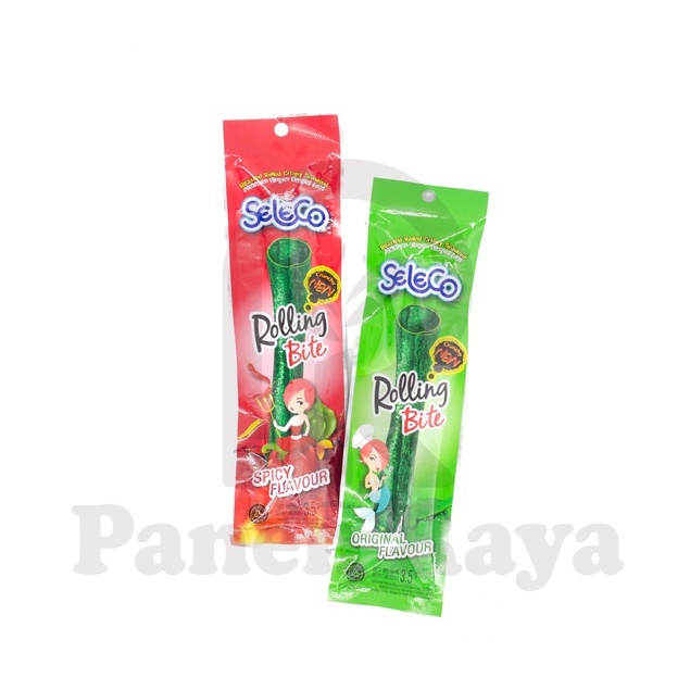 

Camilan Rumput Laut Seleco Rolling Bite Spicy / Original Cemilan