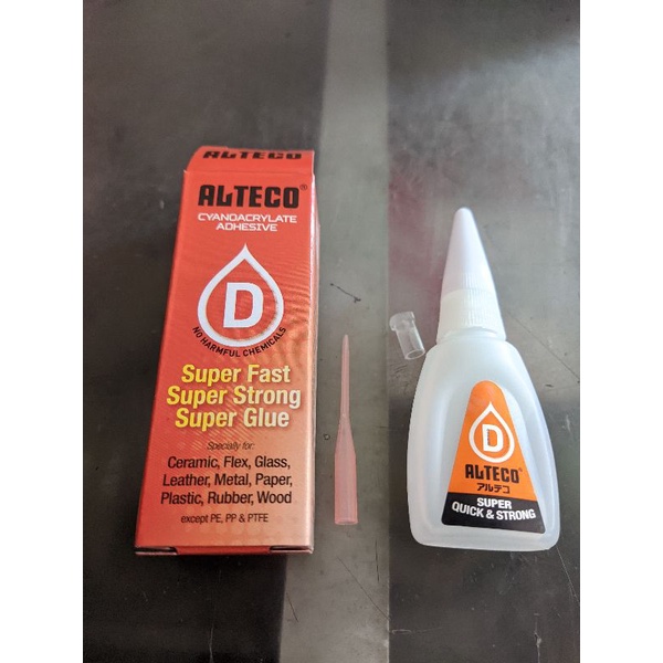 

Lem Alteco 20g asli Jepang type D super cepat kuat rekat dari lem G lem korea (B)