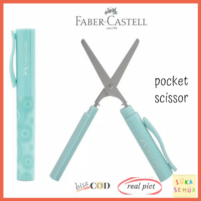 

Faber Castell Pocket Scissors // Gunting dalam bentuk pulpen - Compact - bisa COD [ lokasi Bandung ]