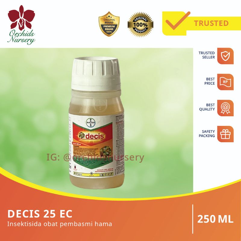 Insektisida DECIS , Pembasmi hama, Ulat Kutu Putih ( ASLI ) - 250 ML