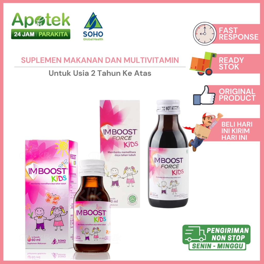 Imboost Force Kids/Dewasa/ Vitamin Daya Tahan Tubuh