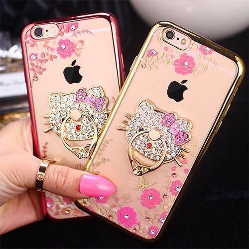 Softcase Flower Diamond Chrome + Ring Samsung Galaxy Note 3 N900