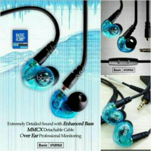 Original earphone basic ie 300 HD over ears professional monitoring ie300