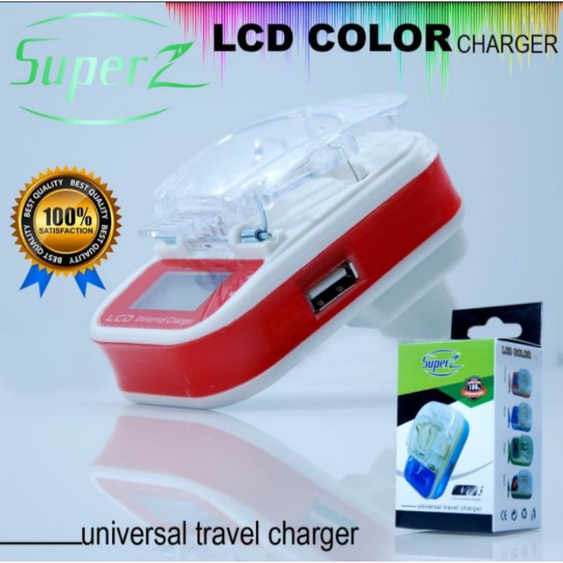 Destop LCD Color Universal Charger / Charger Kodok