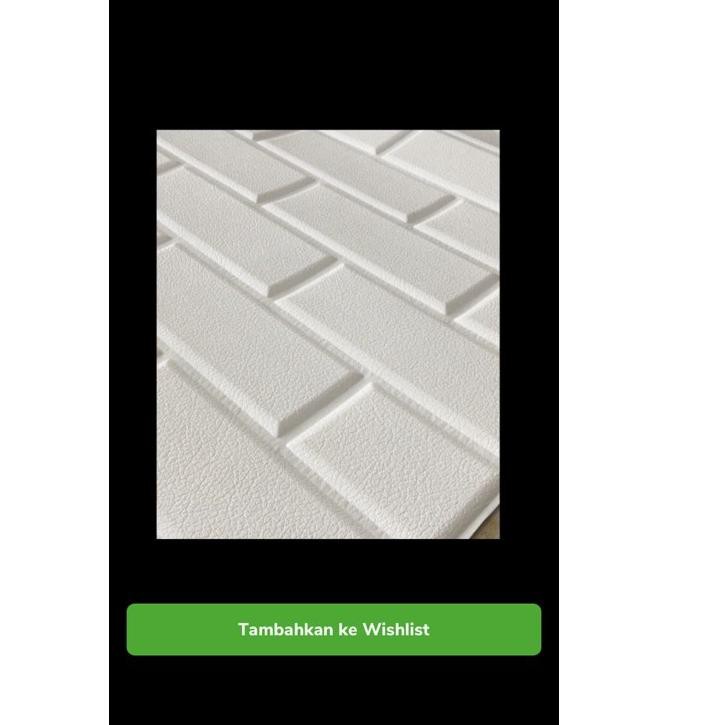 Saleϟnew Wallpaper Sticker Foam Panel 3D Batu Bata Putih Permukaan Rapi Tekstur Kulit Jeruk