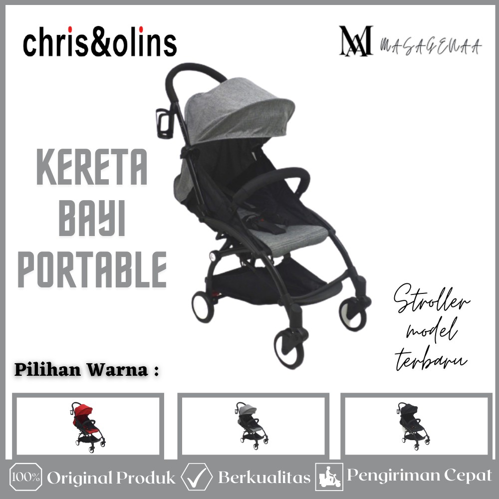 Kereta Kreta Stroller Stroler Dorong Dorongan Anak Bayi Baby Balita Bisa Dilipat Traveling Murah