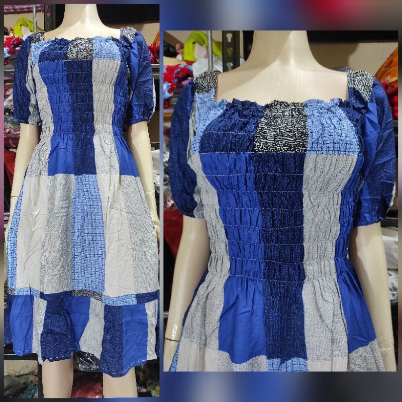 Daster bali kerut lengan super jumbo LD 120