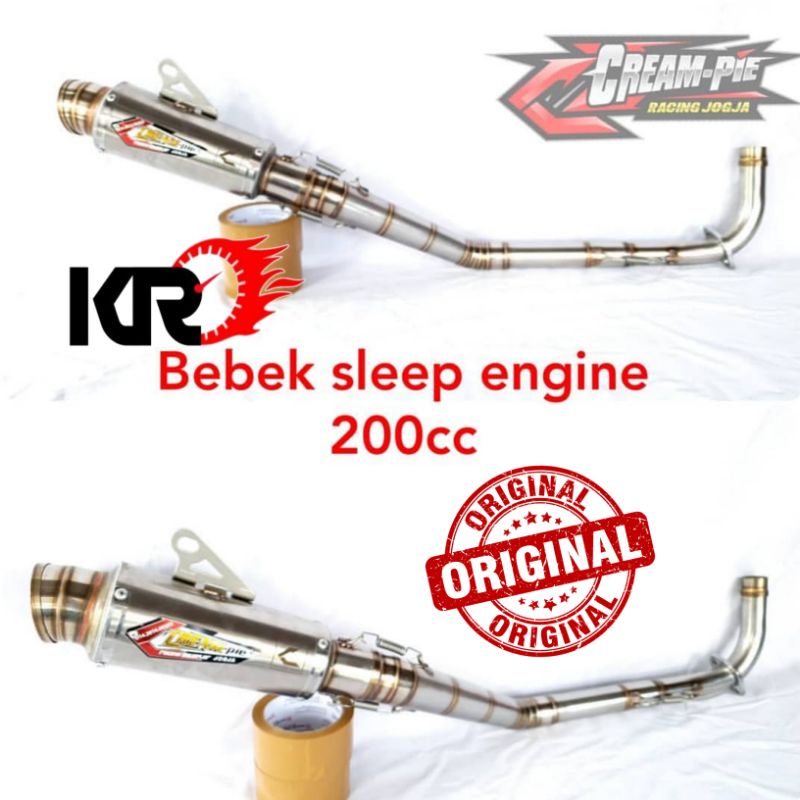 Knalpot Creampie Jupiter Vega Supra Blade Karisma Revo Shogun Smash CP3 200Cc Original