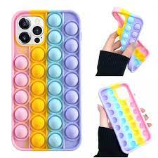 Soft Case hp pop it rainbow iPhone 11 Pro Max casing silikon boba lucu reliver stress