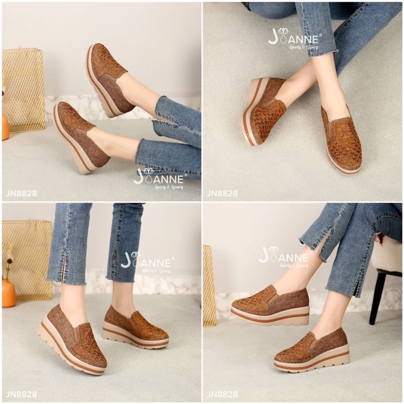 JOANNE Sepatu Wedges Shoes Wanita JN8828 [ORIGINAL BRAND]