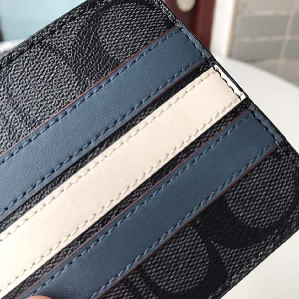 TAHAN HUJAN BADAI DANPETIR N0/ COACH original / Dompet Pria / Dompet Kartu / F26072