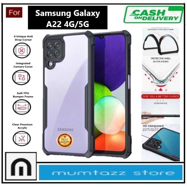 Promo Casing Transparan Hp Samsung A22 4G / 5G SoftCase Clear Shockproof Slim Armor Pelindung Belaka
